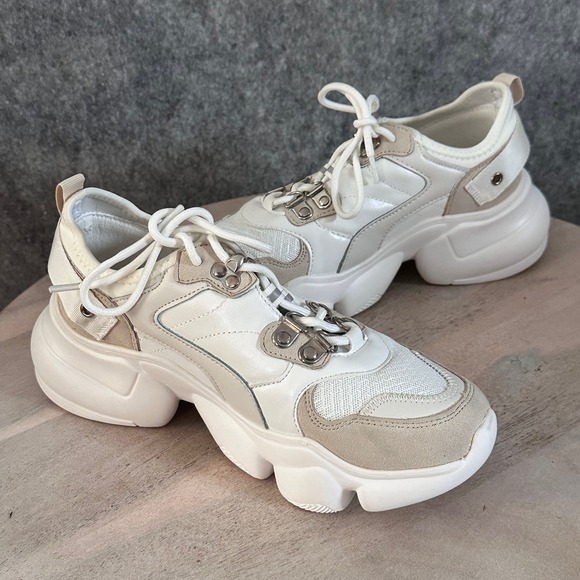 Berness Shoes - Berness Women Size 9 Chunky Platform Sneakers Thick Sole Walking Casual Trainers